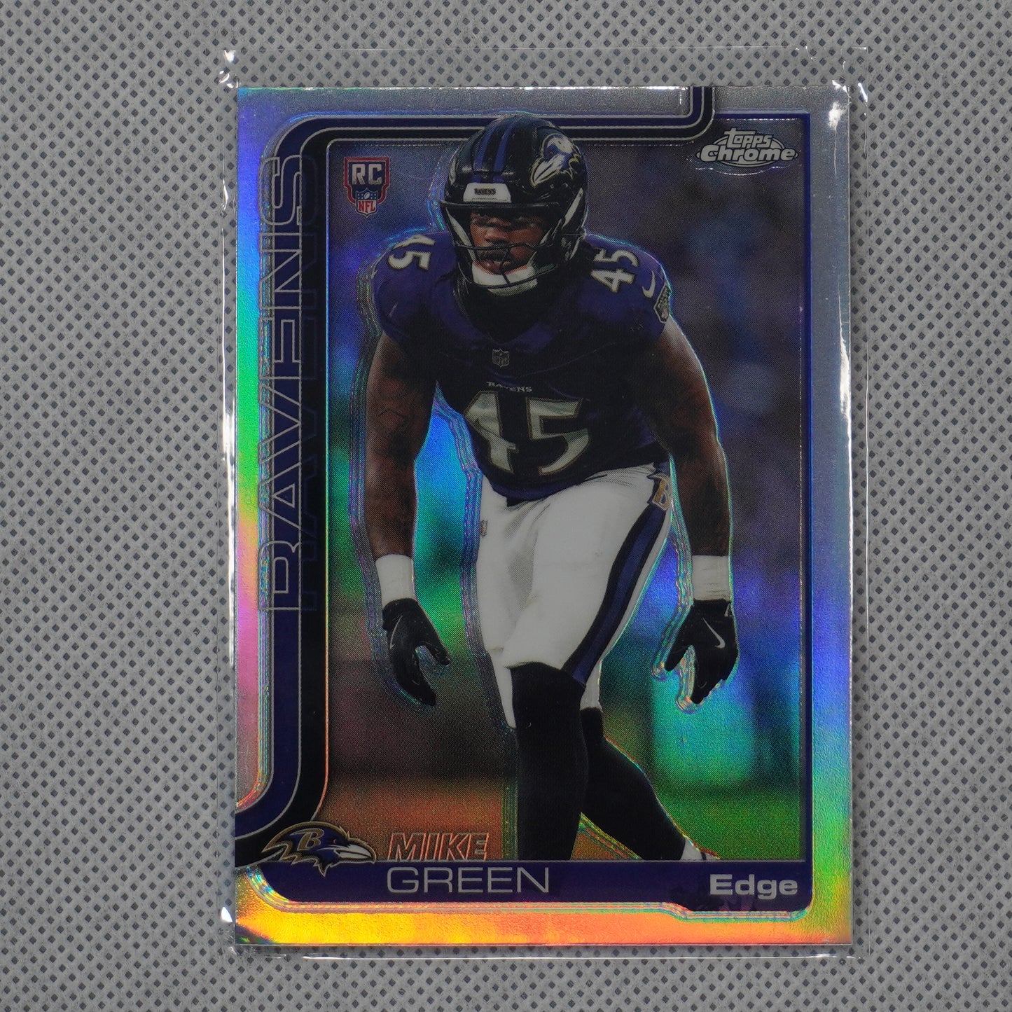 2025 Topps Chrome #376 Mike Green Refractor Baltimore Ravens RC