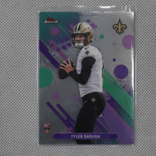 2025 Finest #3 Tyler Shough New Orleans Saints RC