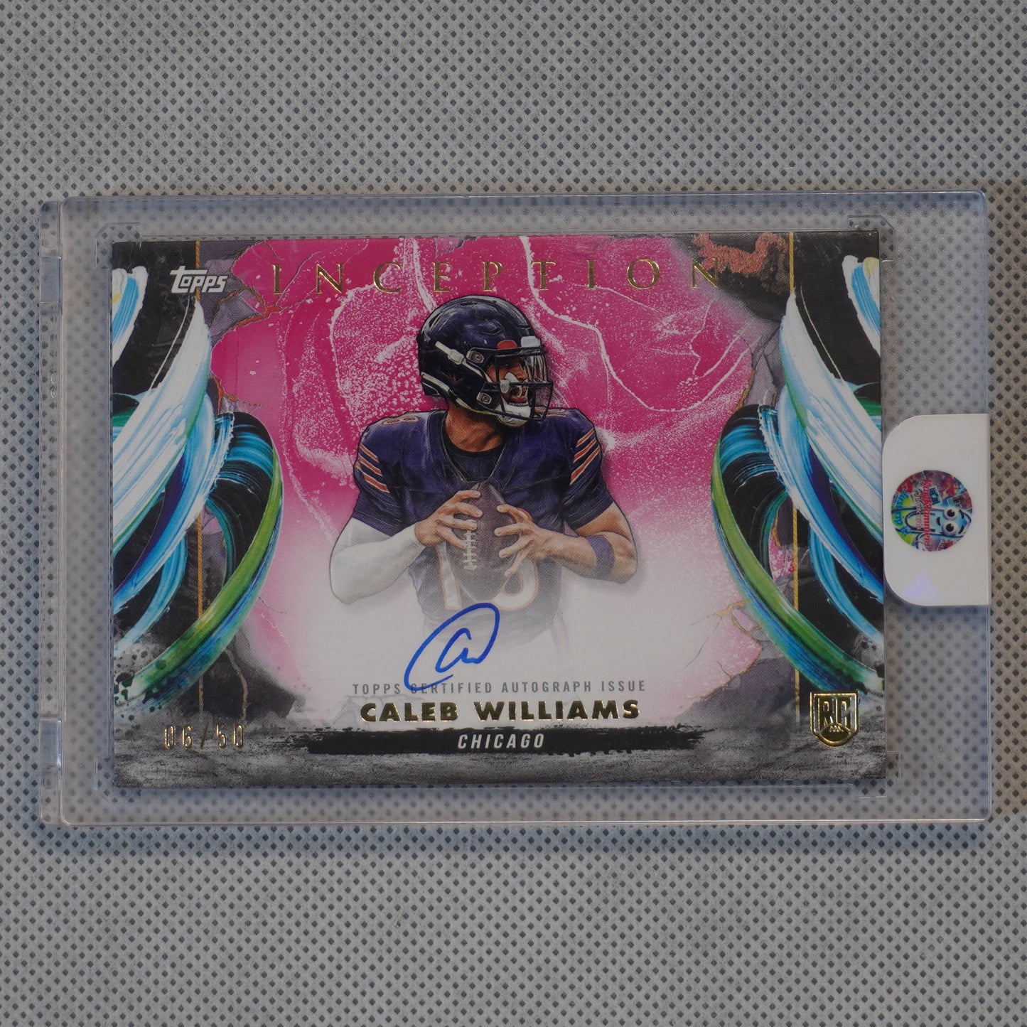 2024 Topps Inception #RAV-CW Caleb Williams Rookie Autographs Variations #/50 Chicago Bears SN.AU