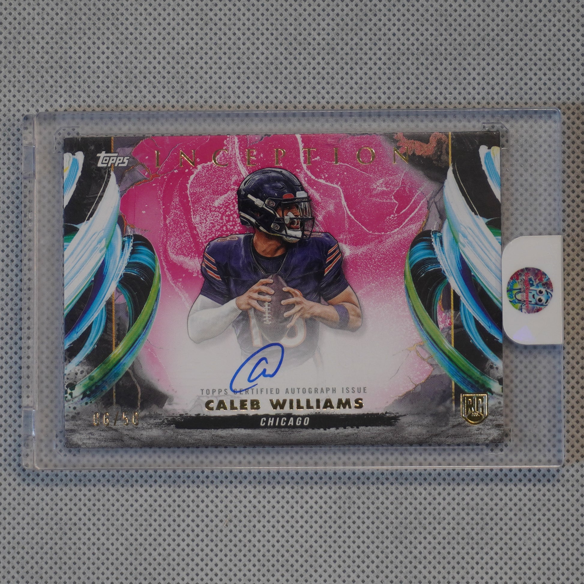 2024 Topps Inception #RAV-CW Caleb Williams Rookie Autographs Variations #/50 Chicago Bears SN.AU