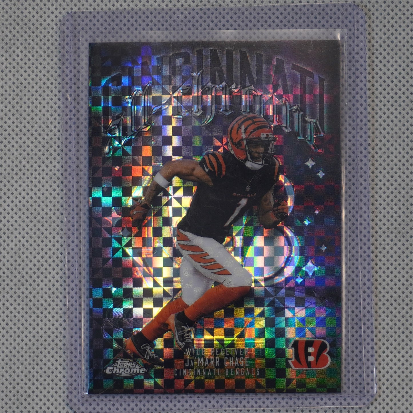 2025 Topps Chrome #ACT-5 Ja'Marr Chase All-Chrome Team X-Fractor Cincinnati Bengals