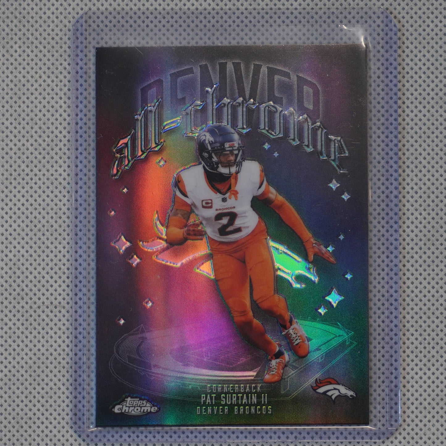 2025 Topps Chrome #ACT-18 Patrick Surtain II All-Chrome Team Refractor Denver Broncos