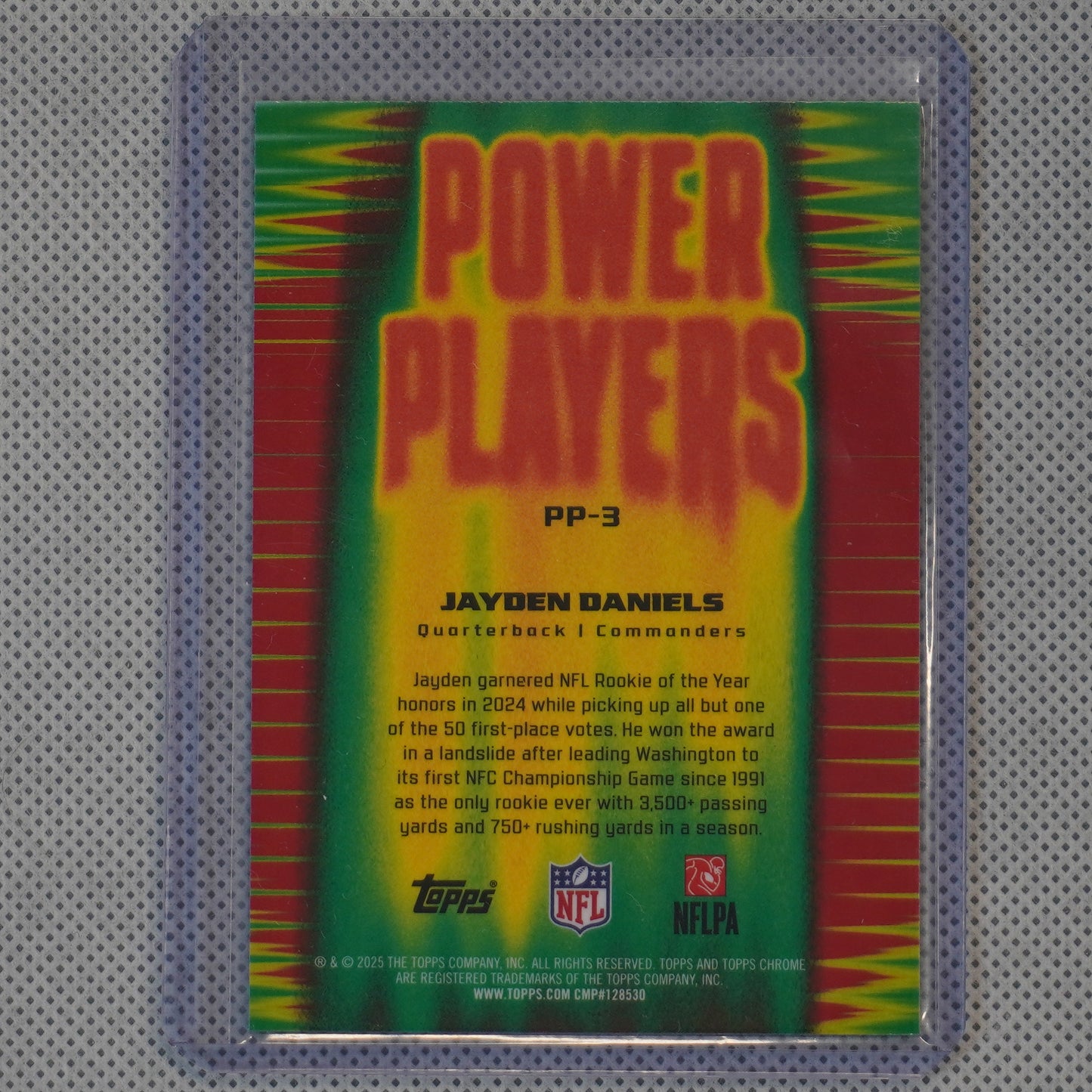 2025 Topps Chrome #PP-3 Jayden Daniels Power Players Washington Commanders