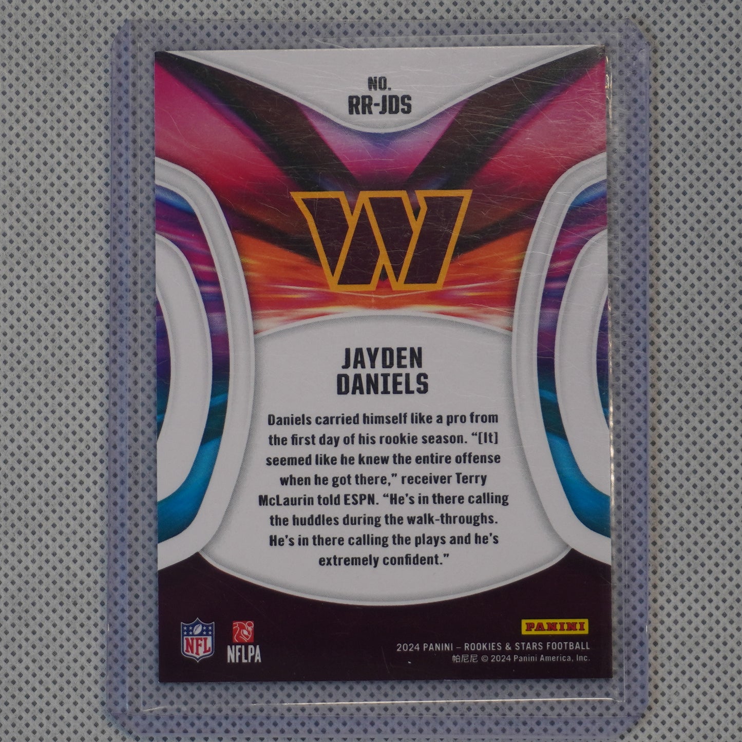 2024 Panini Rookies & Stars #RR-JDS Jayden Daniels Rookie Rush Washington Commanders