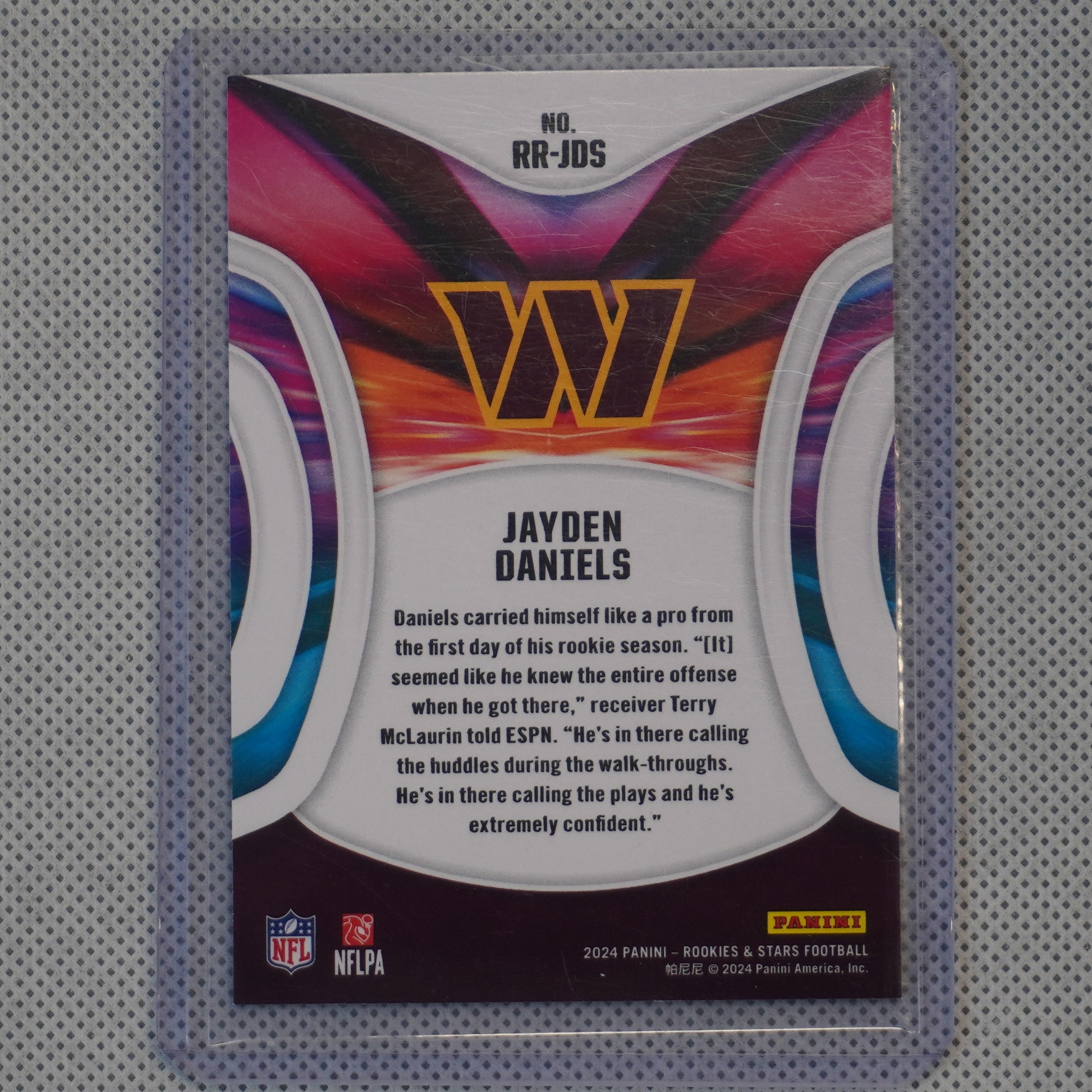 2024 Panini Rookies & Stars #RR-JDS Jayden Daniels Rookie Rush Washington Commanders