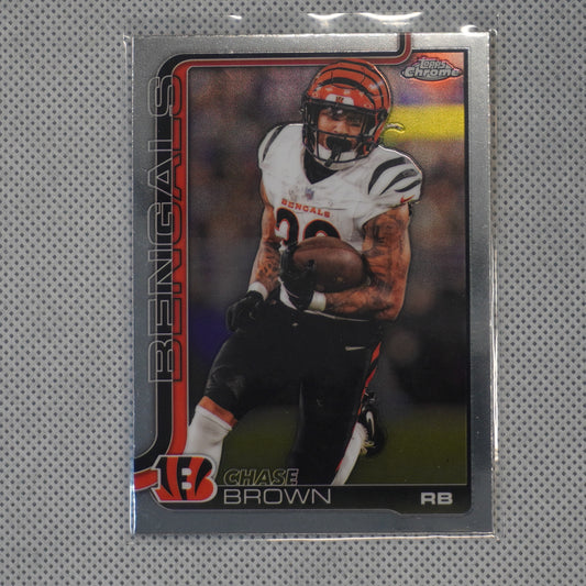 2025 Topps Chrome #62 Chase Brown Cincinnati Bengals