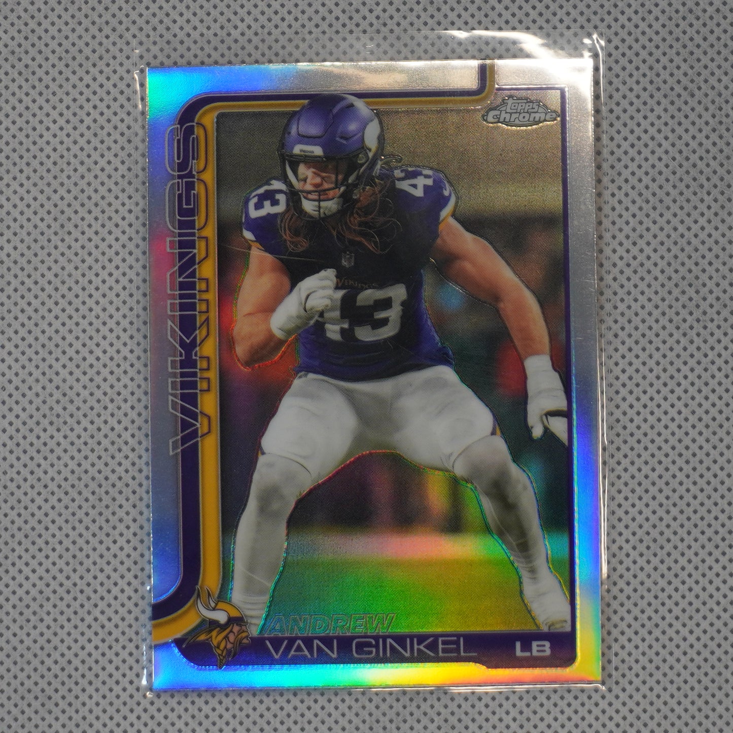 2025 Topps Chrome #198 Andrew Van Ginkel Refractor Minnesota Vikings