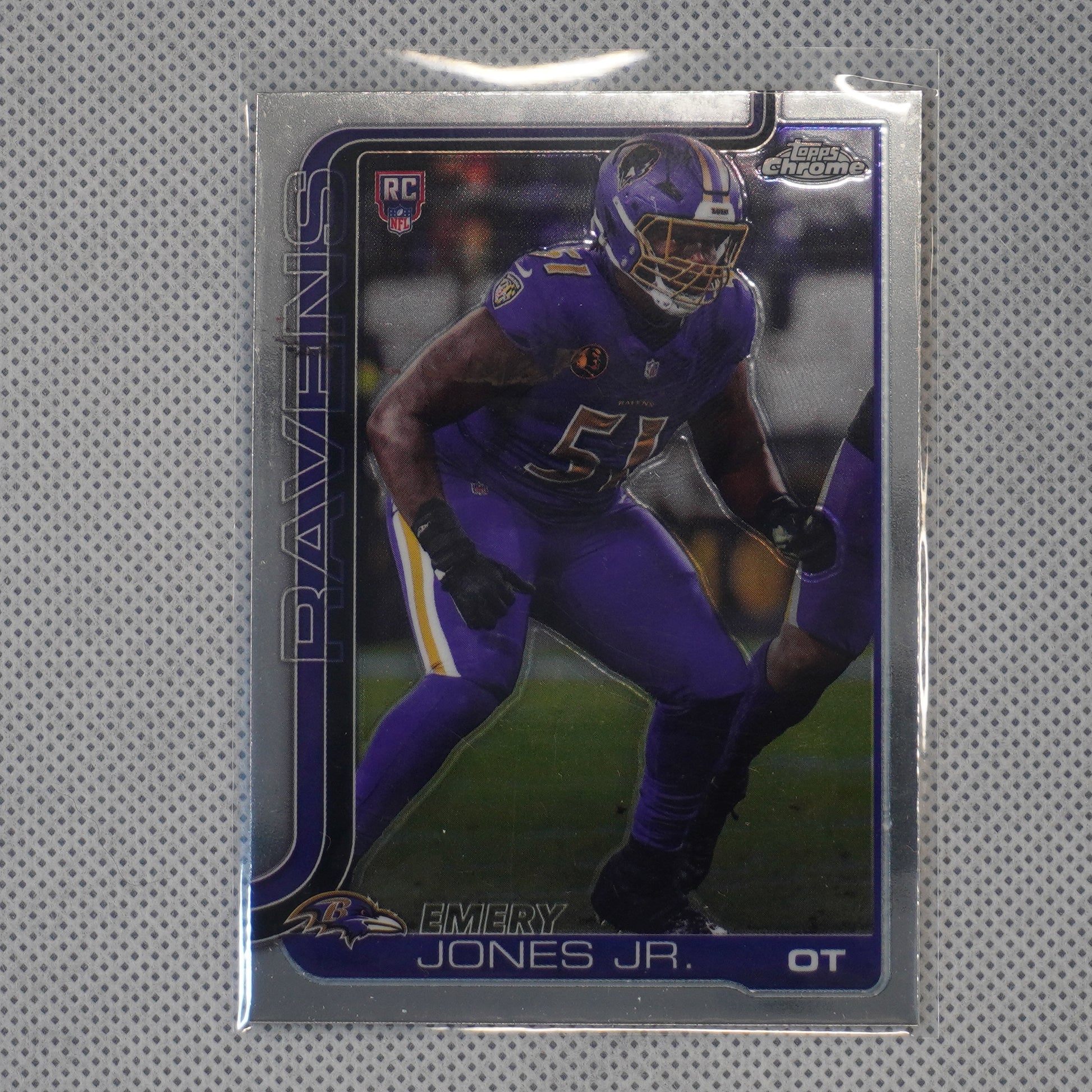 2025 Topps Chrome #386 Emery Jones Jr. Baltimore Ravens RC
