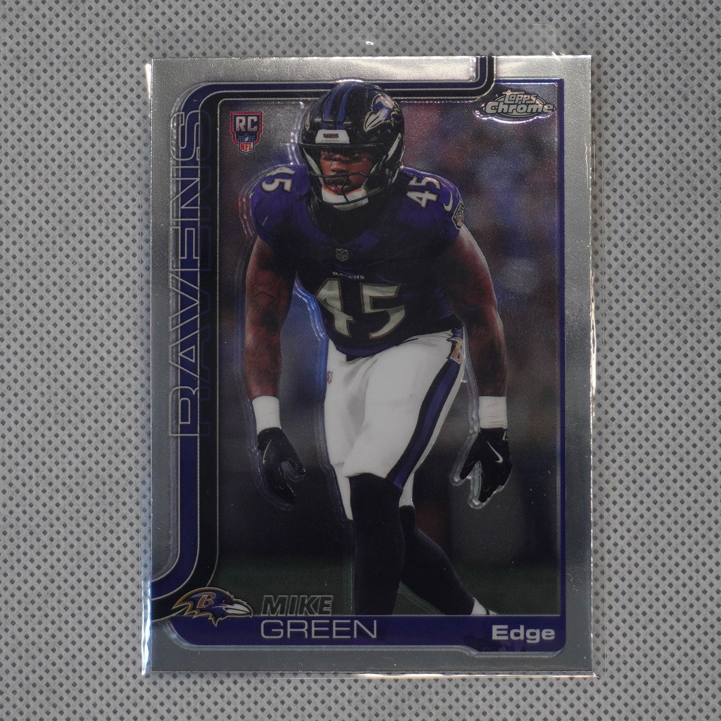 2025 Topps Chrome #376 Mike Green Baltimore Ravens RC
