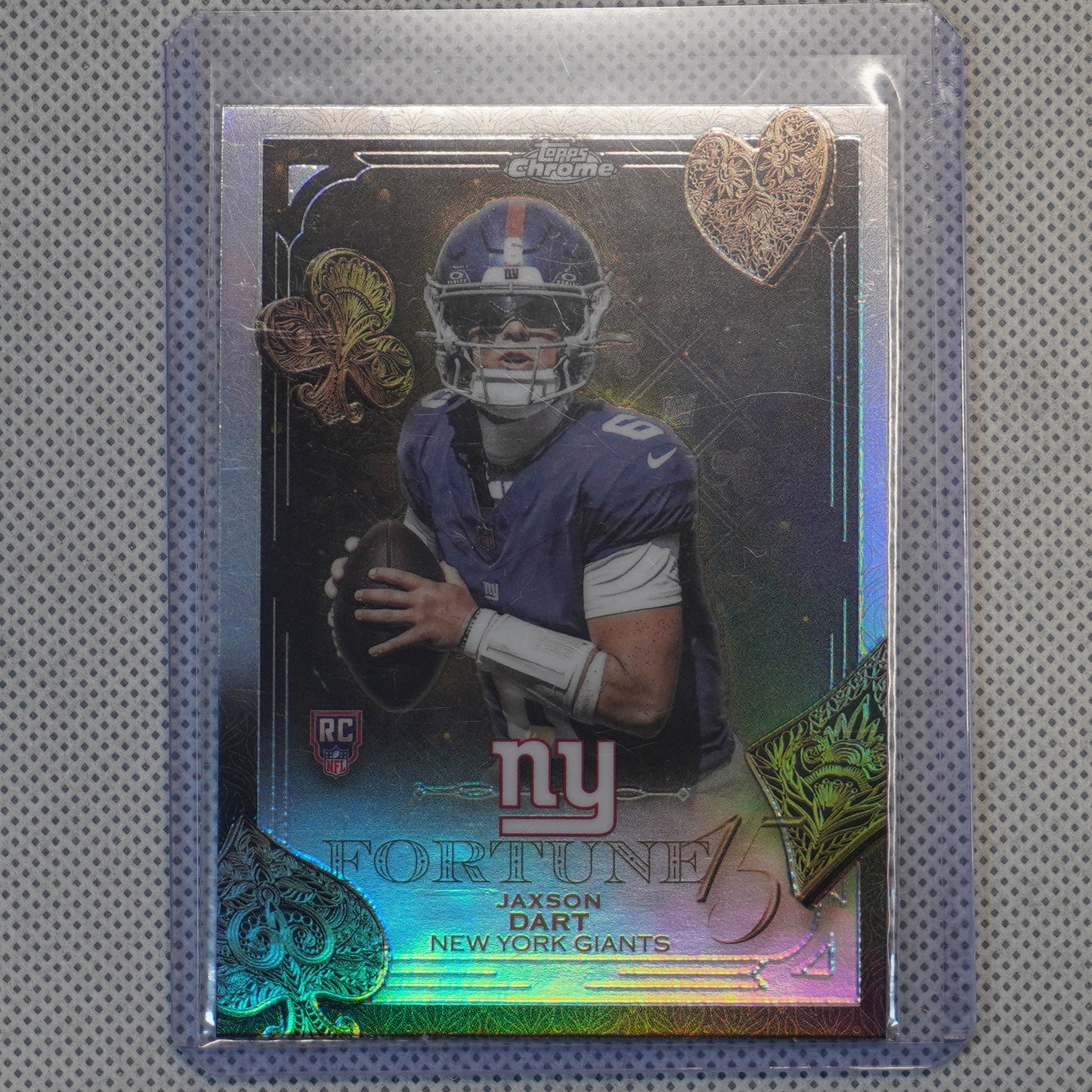 2025 Topps Chrome #F15-23 Jaxson Dart Fortune 15 Refractor New York Giants