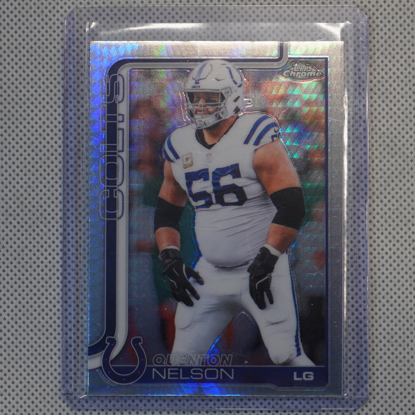 2025 Topps Chrome #144 Quenton Nelson Prism Refractor Indianapolis Colts