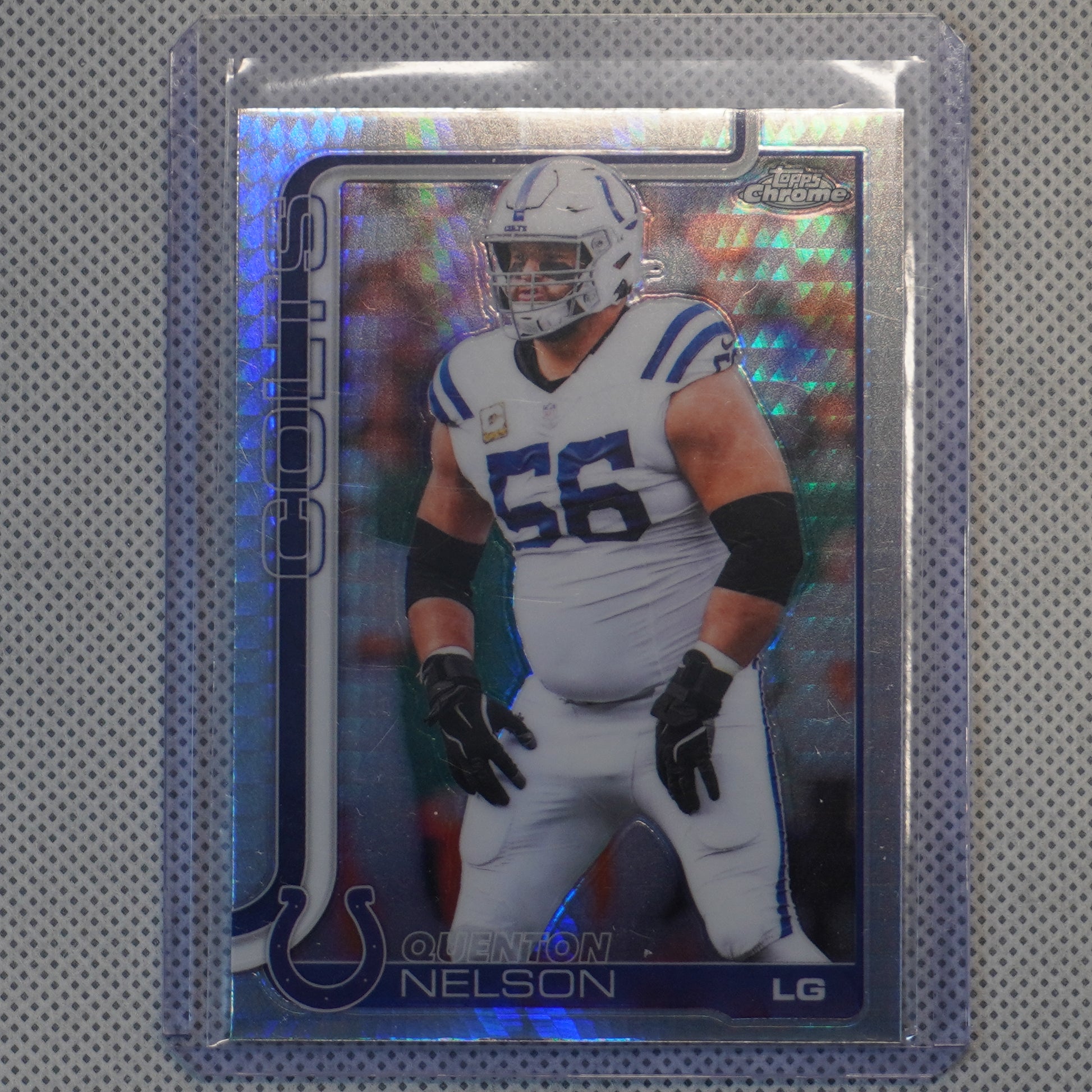 2025 Topps Chrome #144 Quenton Nelson Prism Refractor Indianapolis Colts