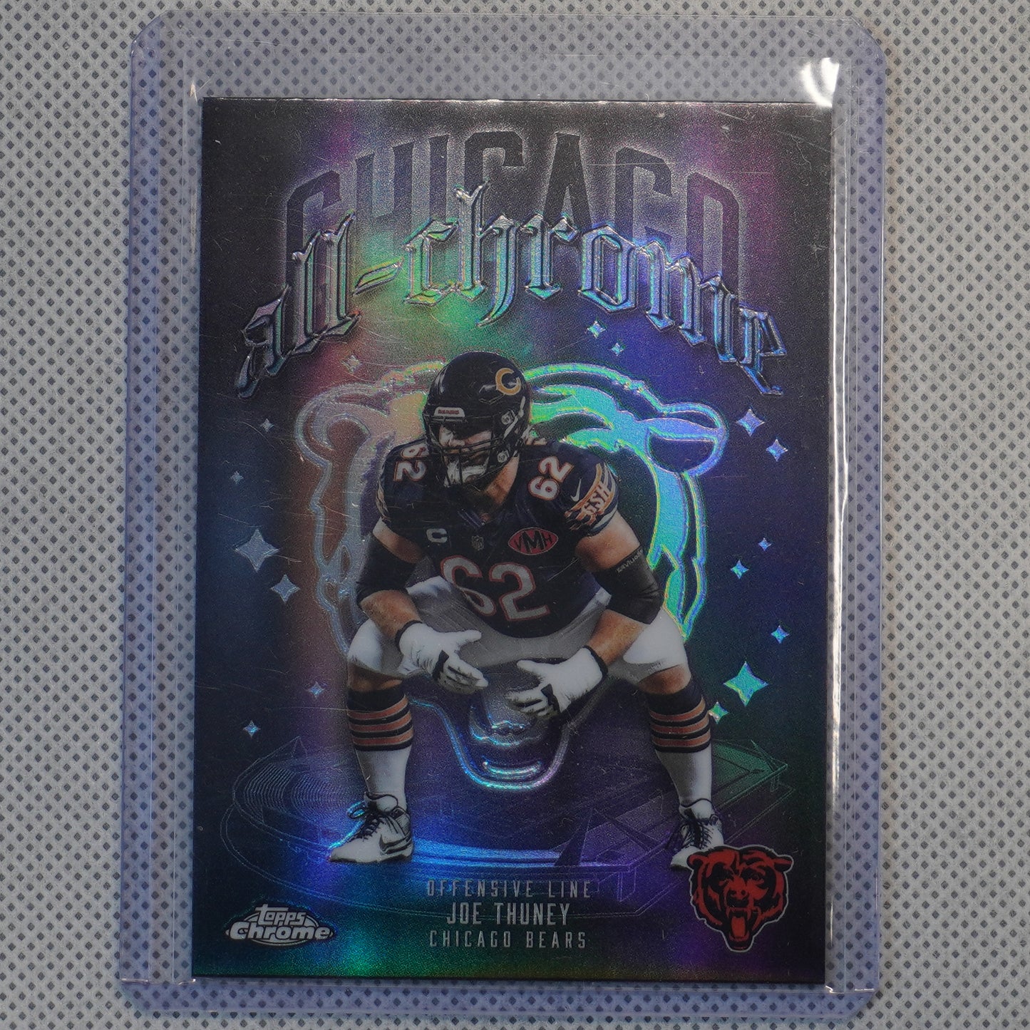 2025 Topps Chrome #ACT-14 Joe Thuney All-Chrome Team Refractor Chicago Bears
