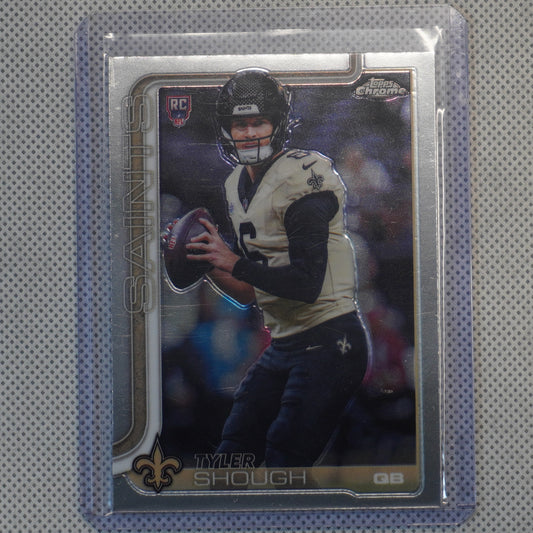 2025 Topps Chrome #398 Tyler Shough New Orleans Saints RC