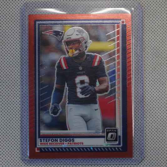2025 Donruss Optic #161 Stefon Diggs Red Stars New England Patriots