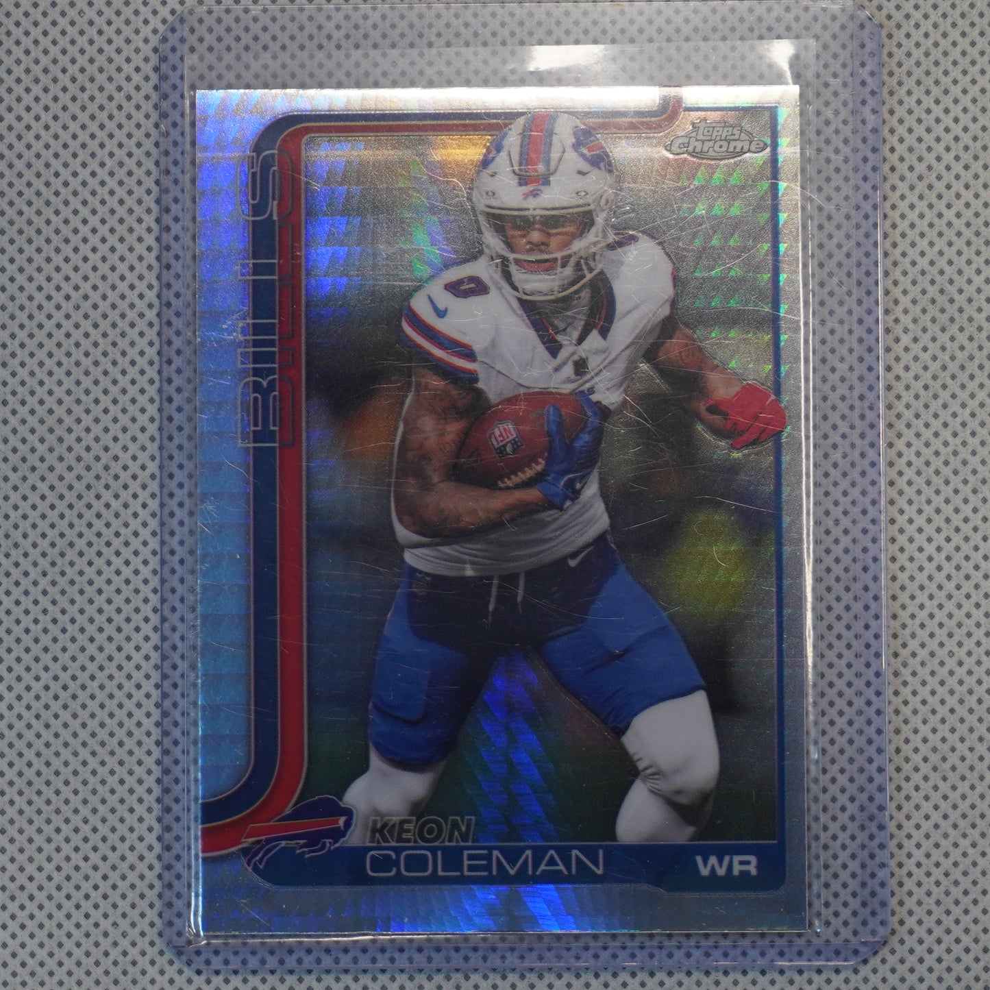 2025 Topps Chrome #30 Keon Coleman Prism Refractor Buffalo Bills