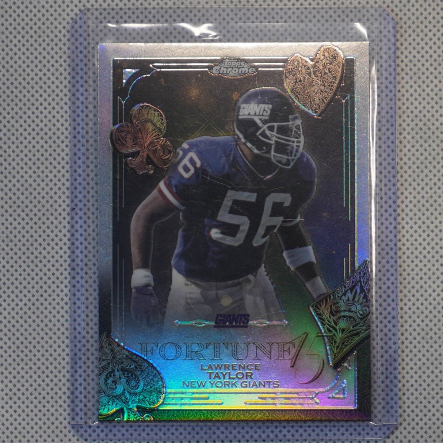 2025 Topps Chrome #F15-32 Lawrence Taylor Fortune 15 Refractor New York Giants