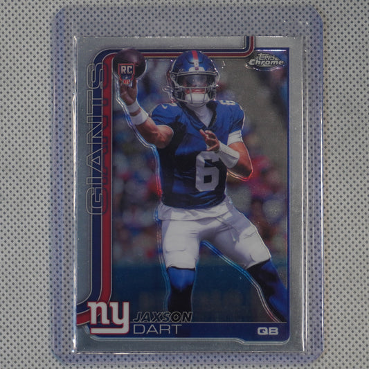 2025 Topps Chrome #306 Jaxson Dart New York Giants RC