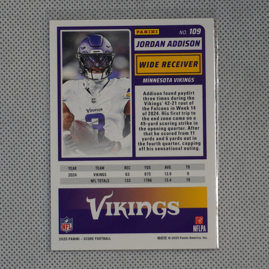 2025 Score-A-Treat #109 Jordan Addison Minnesota Vikings
