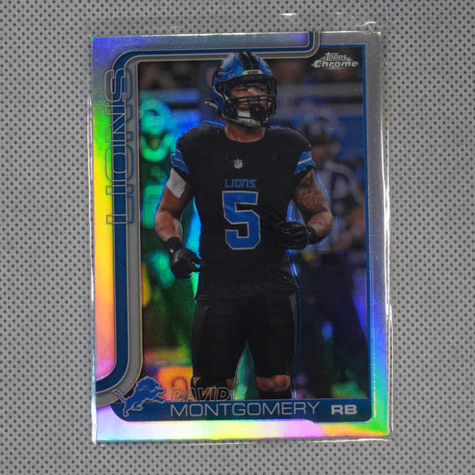 2025 Topps Chrome #103 David Montgomery Refractor Detroit Lions