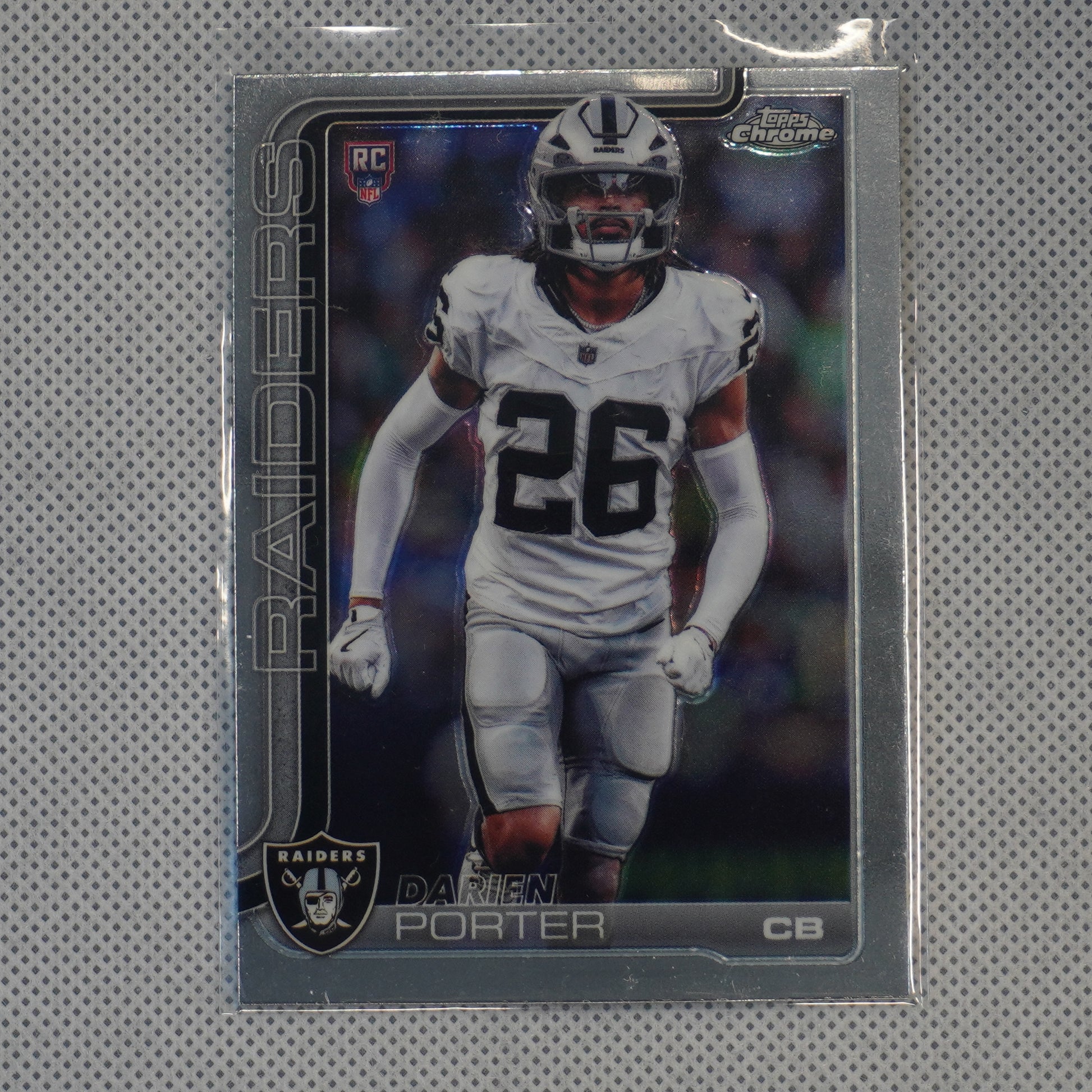 2025 Topps Chrome #367 Darien Porter Las Vegas Raiders RC