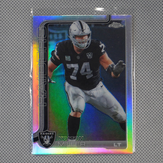 2025 Topps Chrome #183 Kolton Miller Refractor Las Vegas Raiders