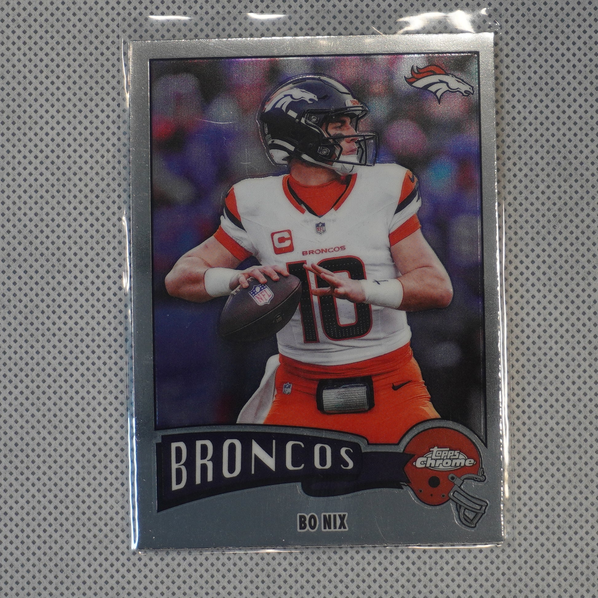 2025 Topps Chrome #1975-11 Bo Nix 1975 Topps Denver Broncos