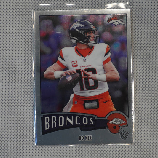 2025 Topps Chrome #1975-11 Bo Nix 1975 Topps Denver Broncos