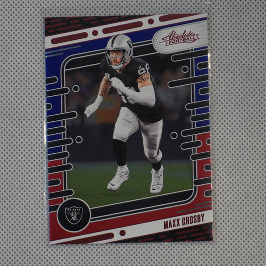 2024 Panini Absolute #56 Maxx Crosby Red and Blue Las Vegas Raiders