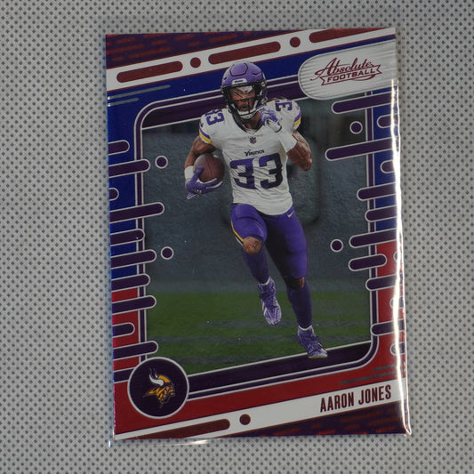 2024 Panini Absolute #71 Aaron Jones Red and Blue Minnesota Vikings