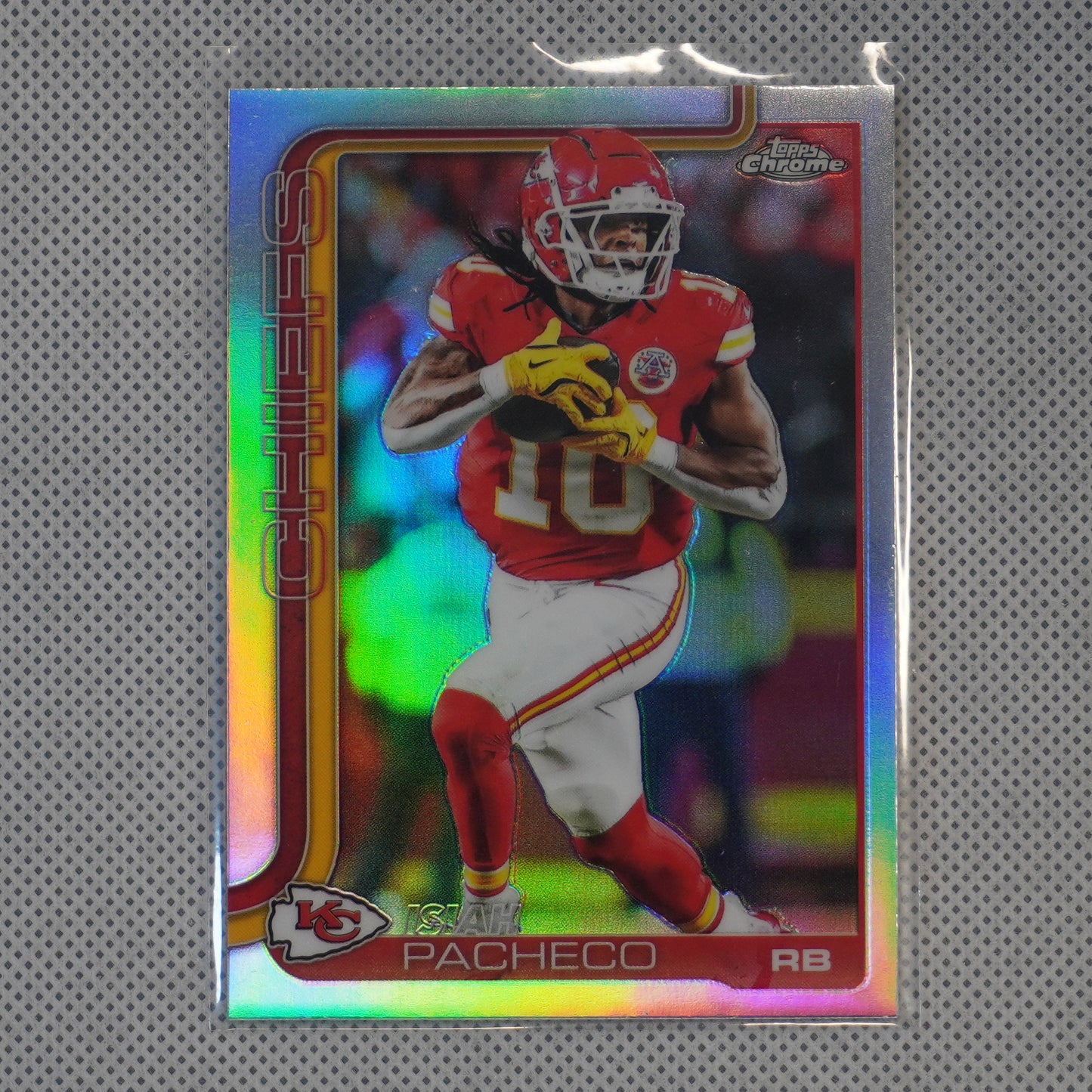 2025 Topps Chrome #149 Isiah Pacheco Refractor Kansas City Chiefs