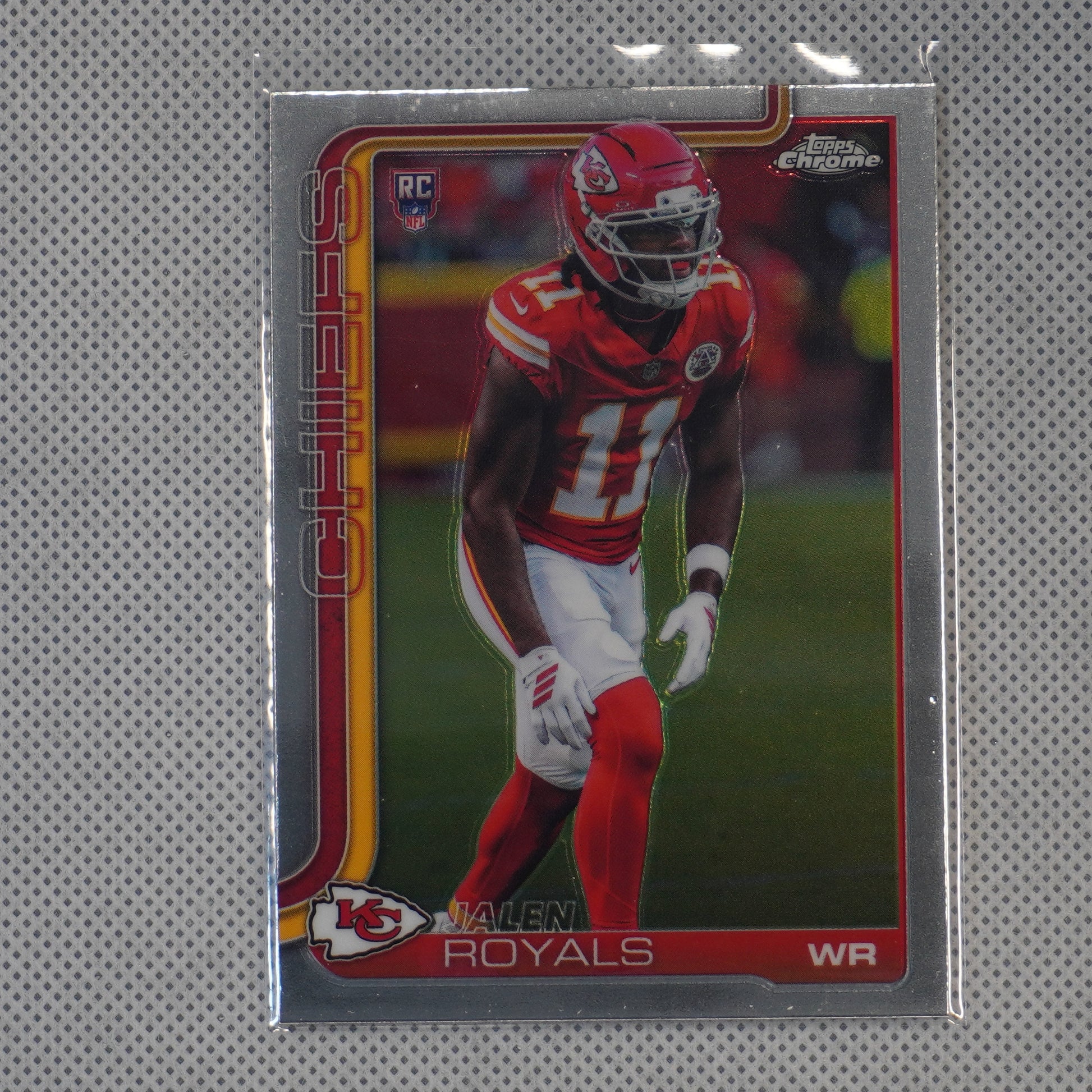 2025 Topps Chrome #337 Jalen Royals Kansas City Chiefs RC