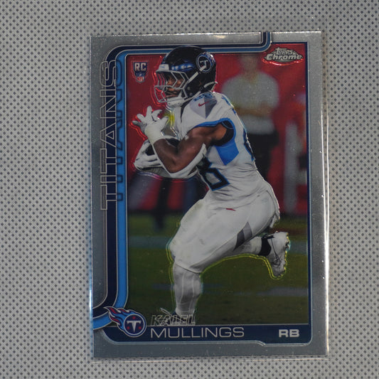 2025 Topps Chrome #309 Kalel Mullings Tennessee Titans RC