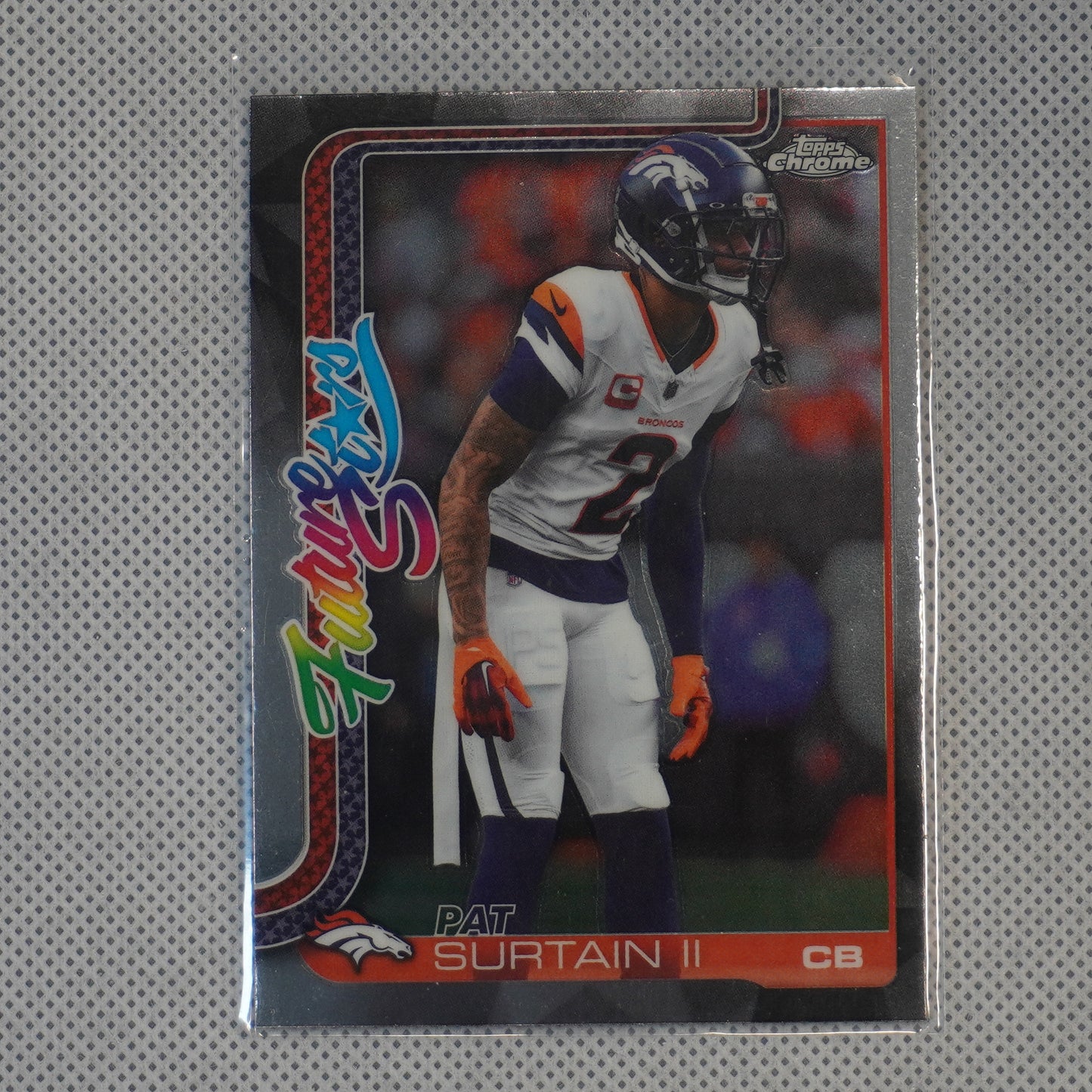 2025 Topps Chrome #FS-22 Patrick Surtain II Future Stars : Running Denver Broncos