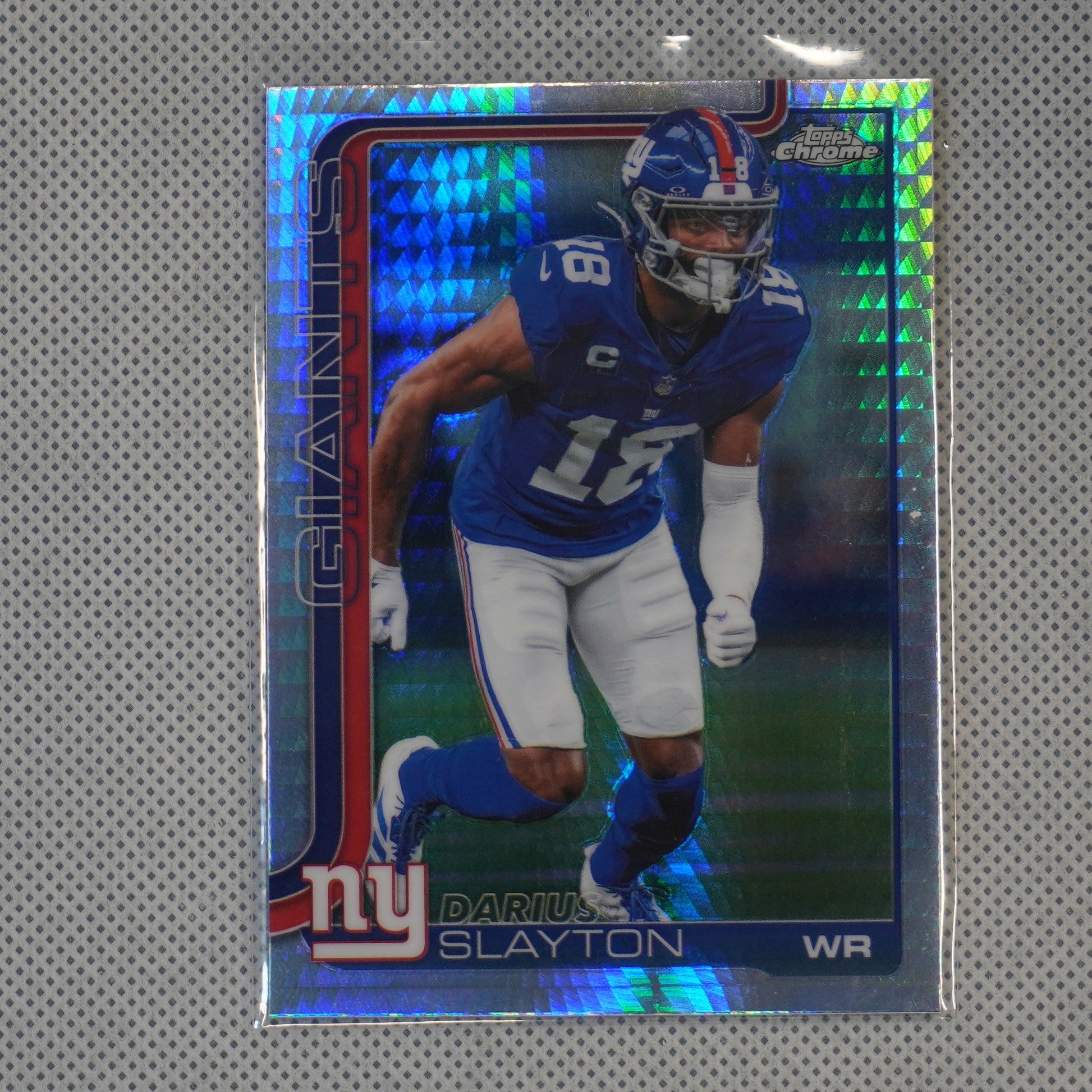 2025 Topps Chrome #226 Darius Slayton Prism Refractor New York Giants