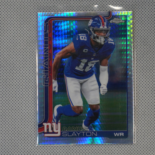 2025 Topps Chrome #226 Darius Slayton Prism Refractor New York Giants