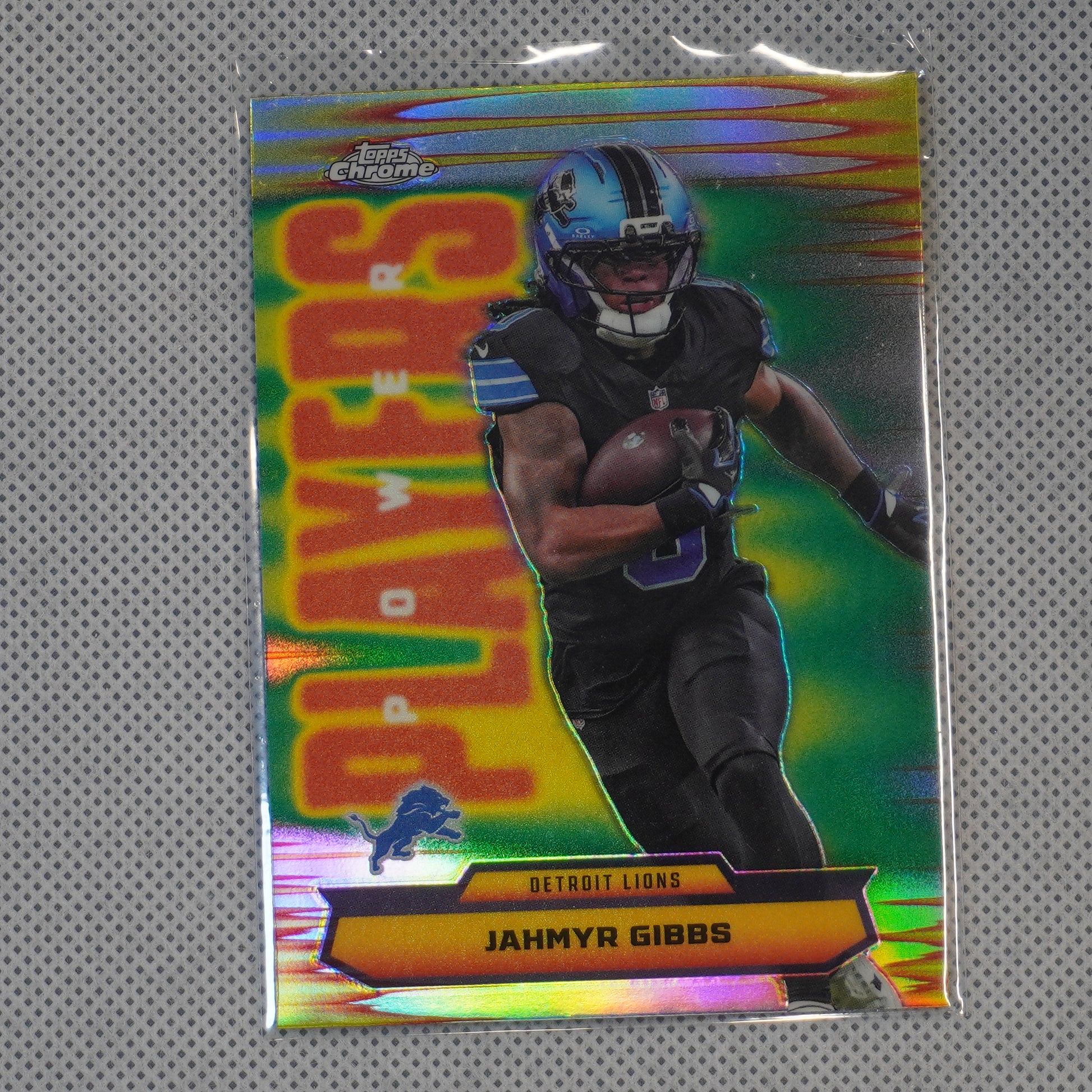 2025 Topps Chrome #PP-12 Jahmyr Gibbs Power Players Refractor Detroit Lions