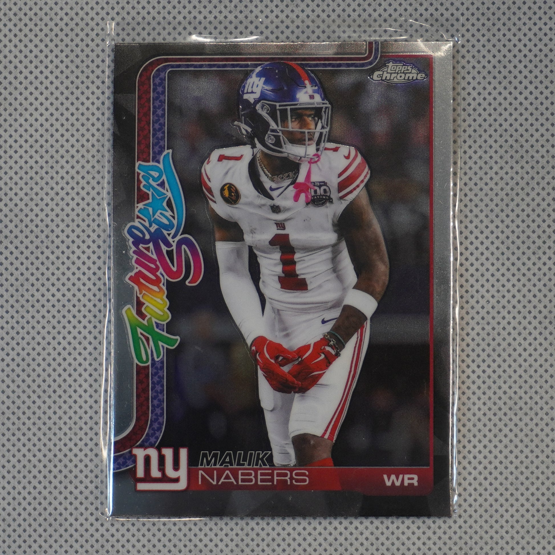 2025 Topps Chrome #FS-8 Malik Nabers Future Stars New York Giants