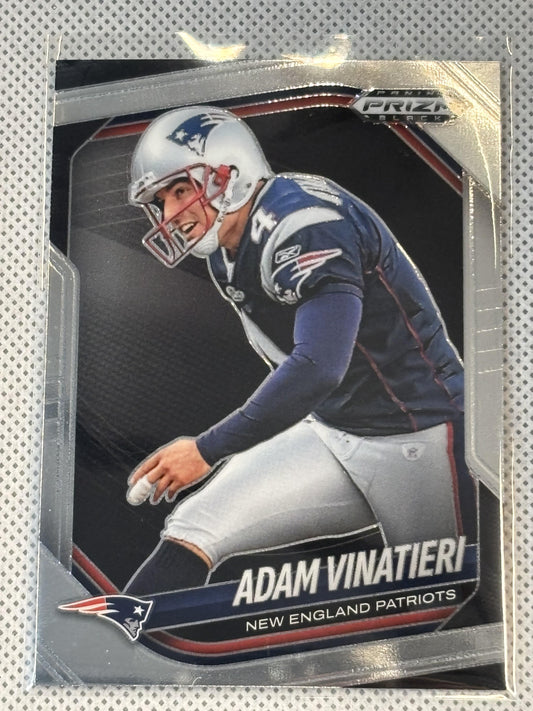 2025 Panini Prizm Black #94 Adam Vinatieri New England Patriots