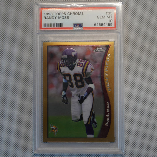 1998 Topps Chrome #35 Randy Moss PSA 10 Minnesota Vikings RC