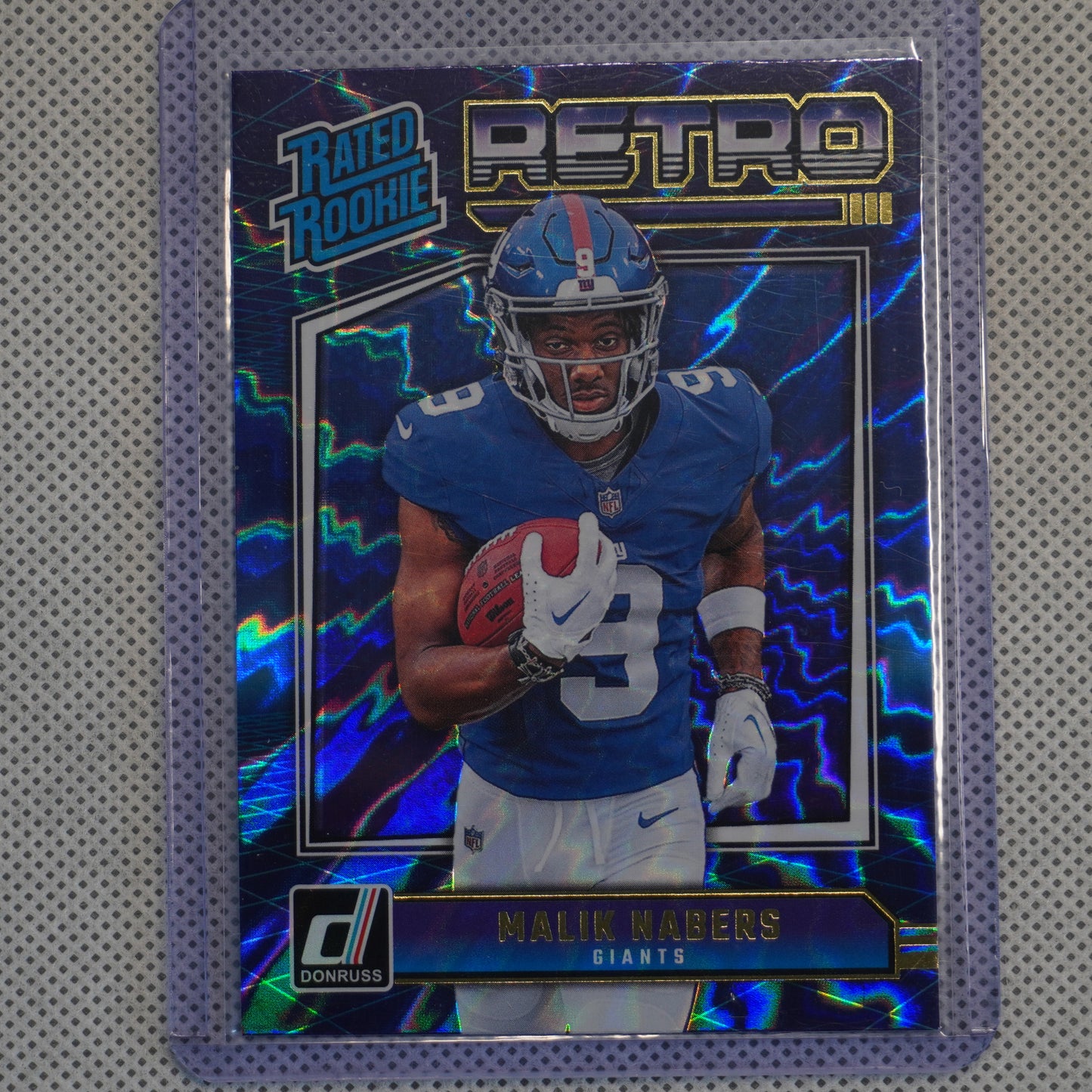 2024 Donruss #6 Malik Nabers Rated Rookies Retro New York Giants