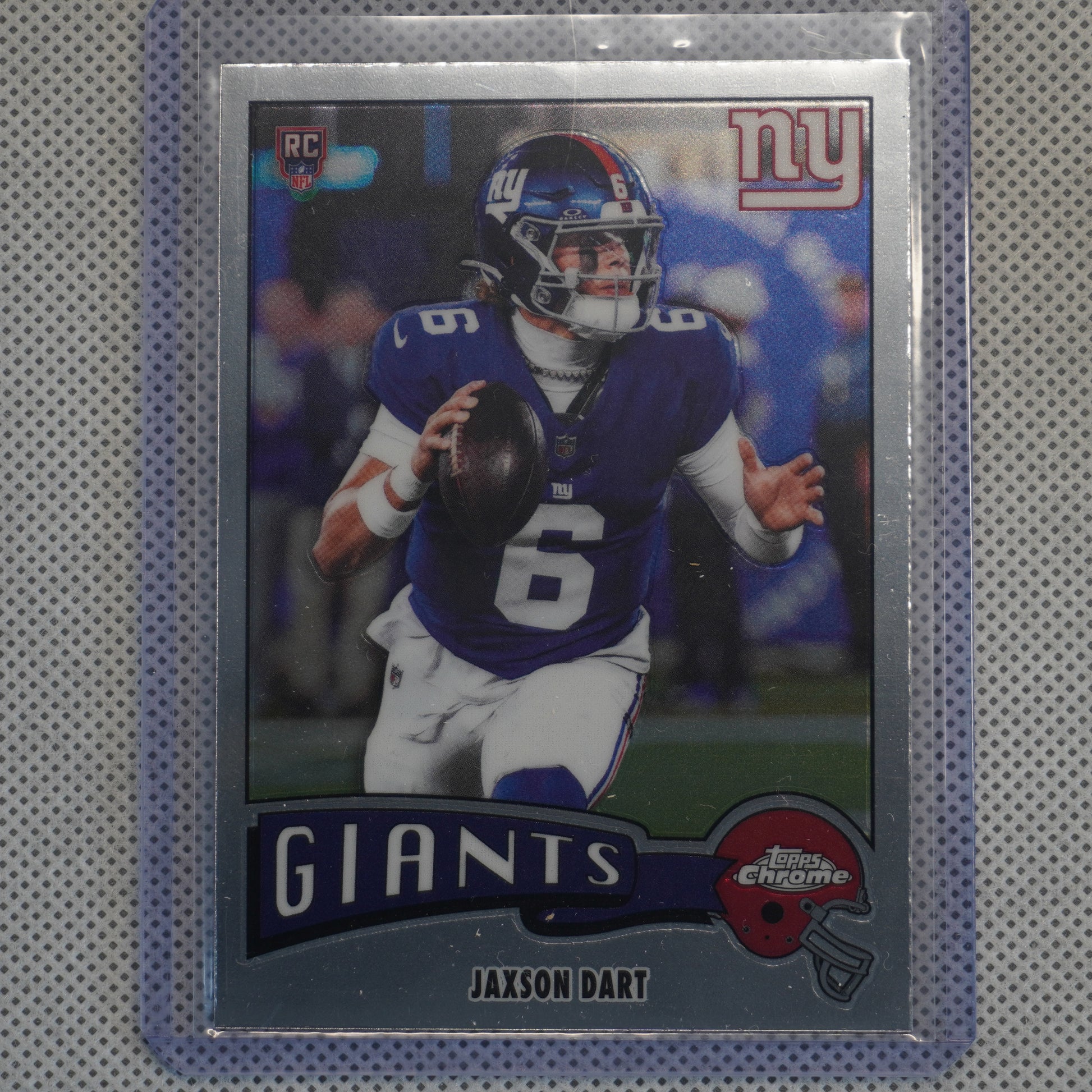 2025 Topps Chrome #1975-25 Jaxson Dart 1975 Topps New York Giants