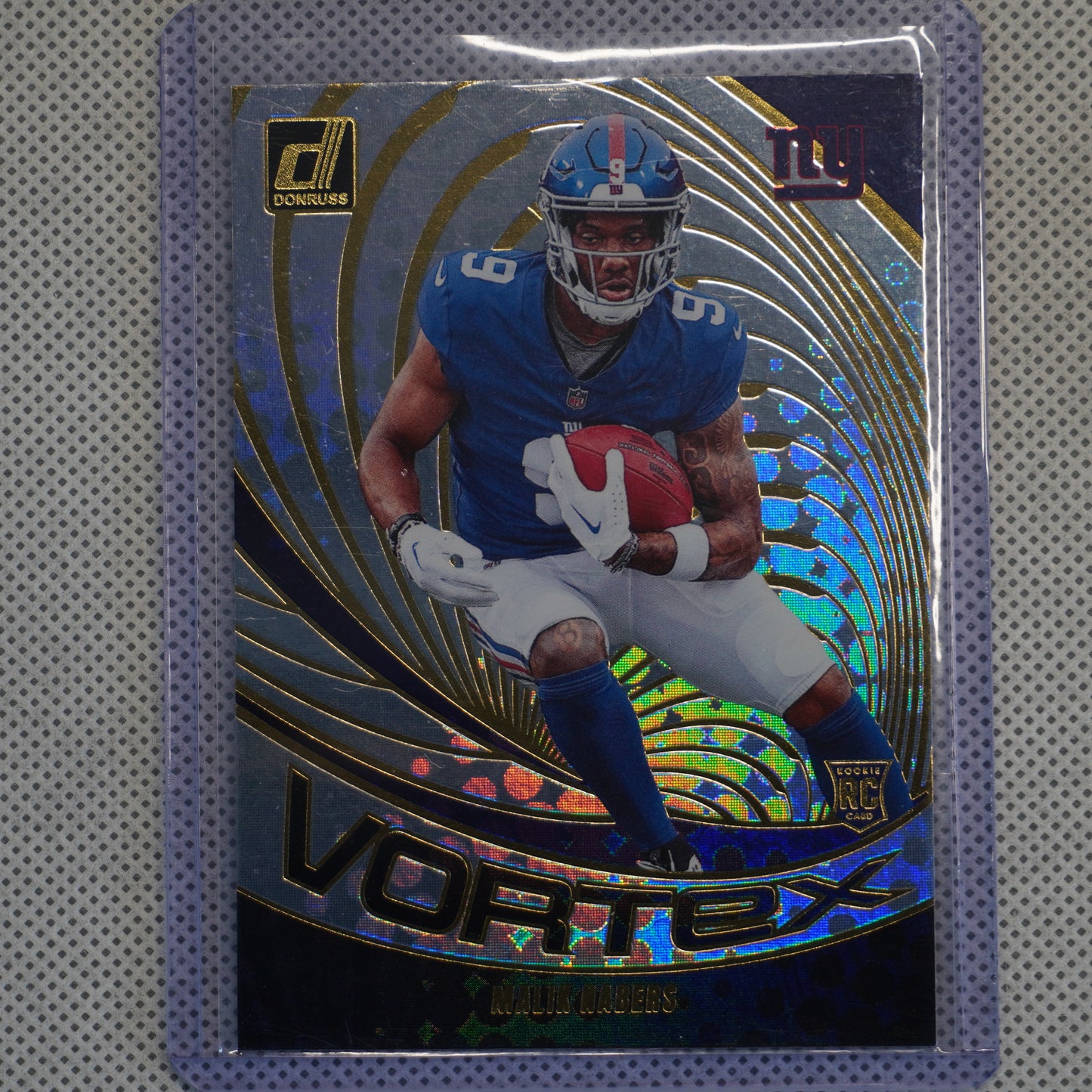 2024 Donruss #VOR-MNA Malik Nabers Vortex New York Giants