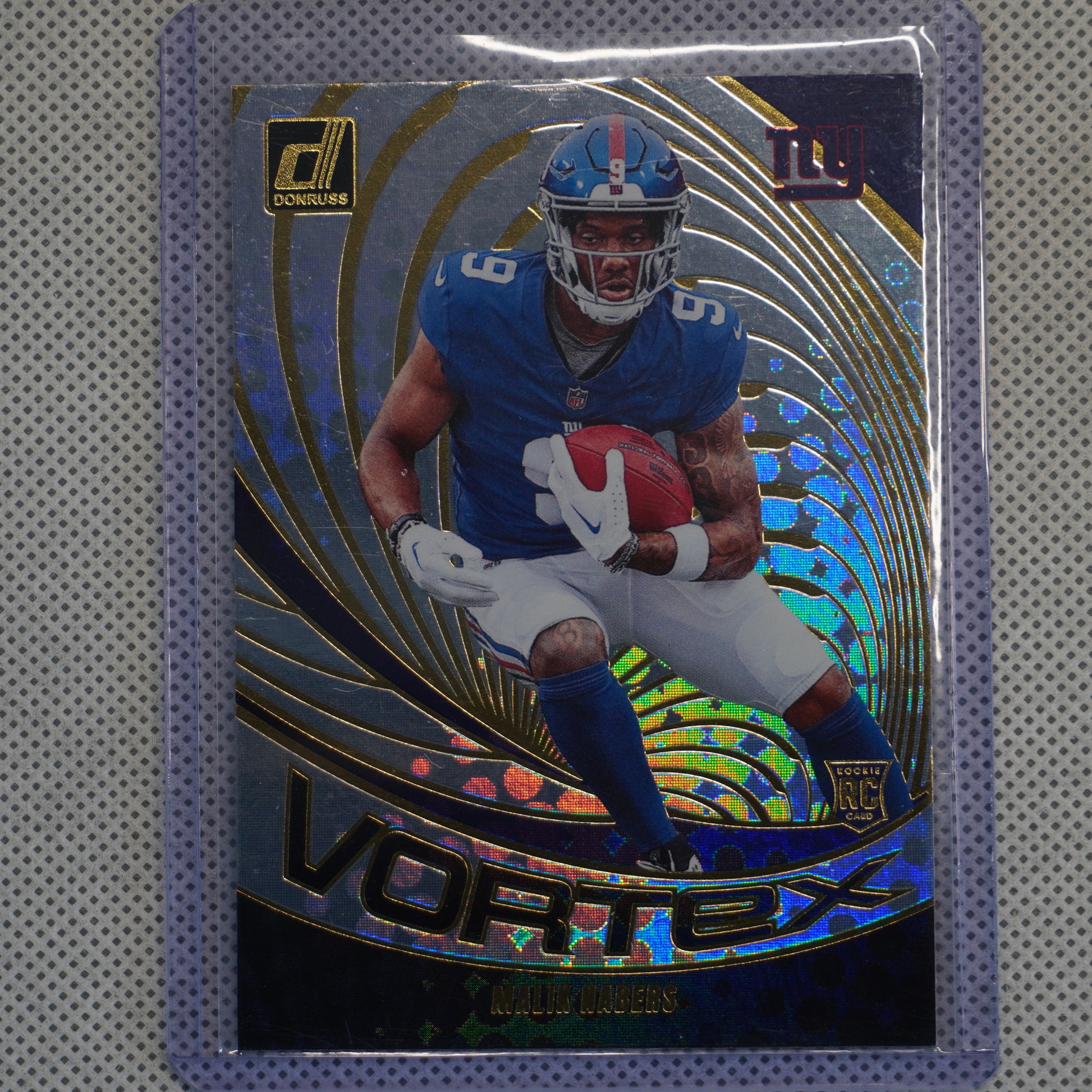 2024 Donruss #VOR-MNA Malik Nabers Vortex New York Giants