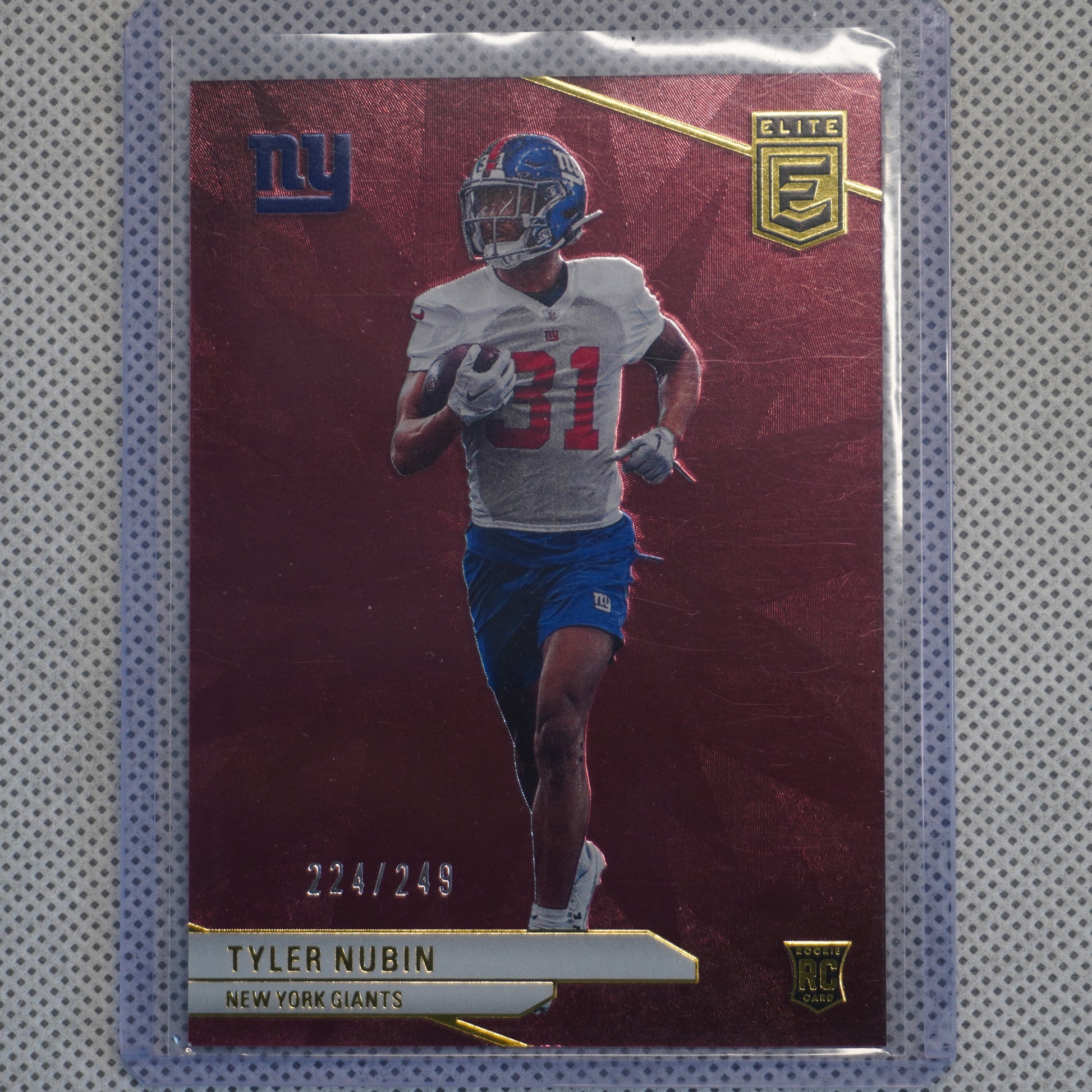 2024 Donruss Elite #127 Tyler Nubin Maroon #/249 New York Giants SN,RC