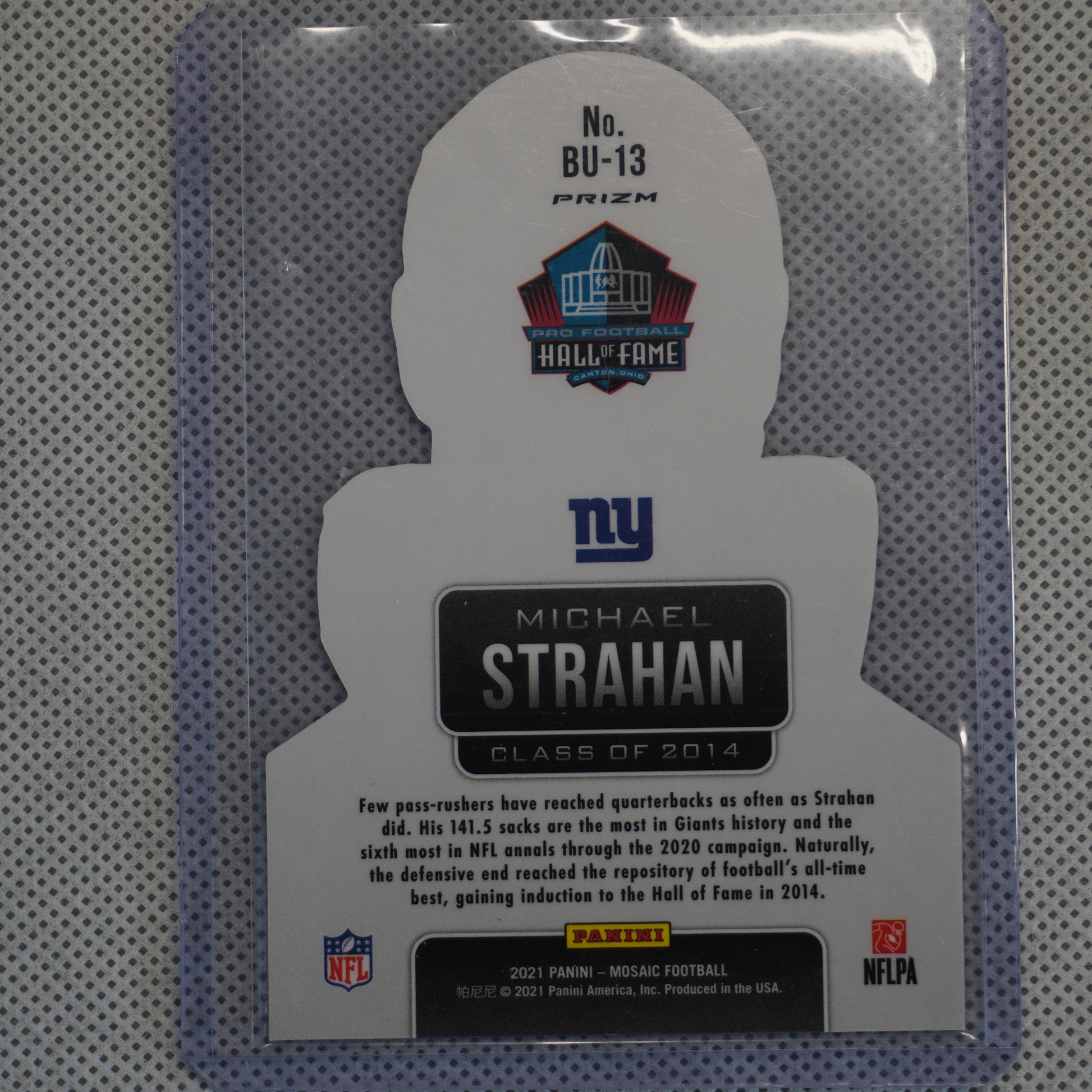 2021 Panini Mosaic #BU-13 Michael Strahan Busted New York Giants