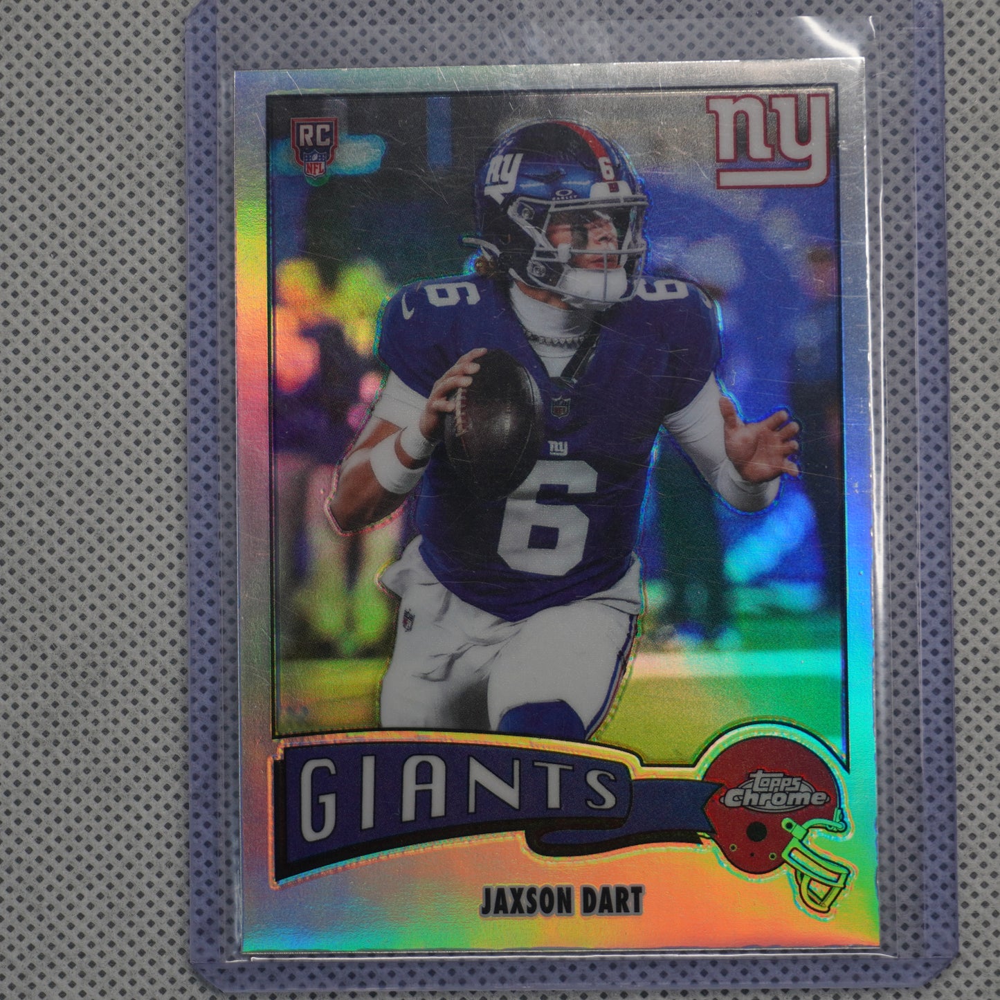 2025 Topps Chrome #1975-25 Jaxson Dart 1975 Topps Refractor New York Giants