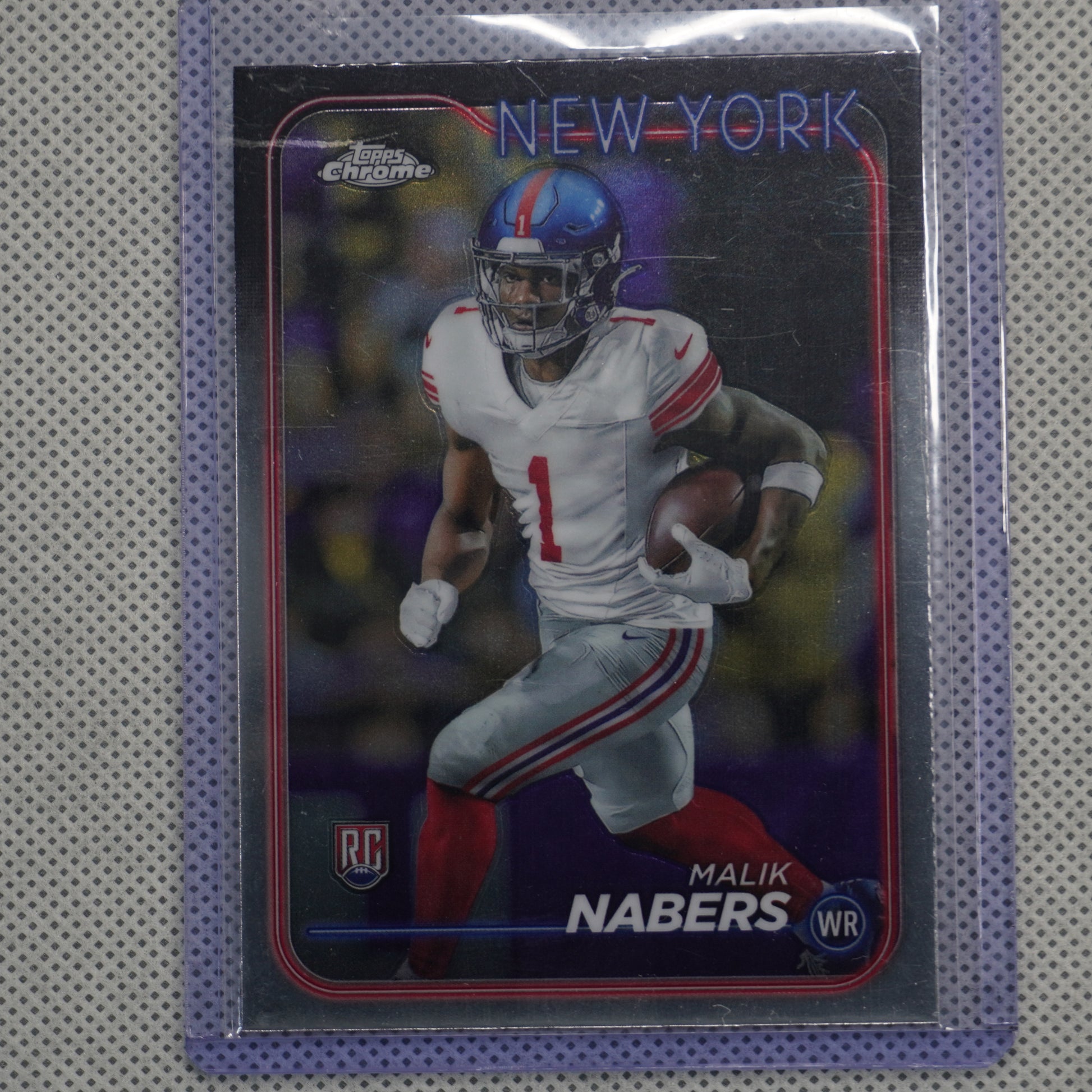 2024 Topps Chrome #205 Malik Nabers New York Giants RC