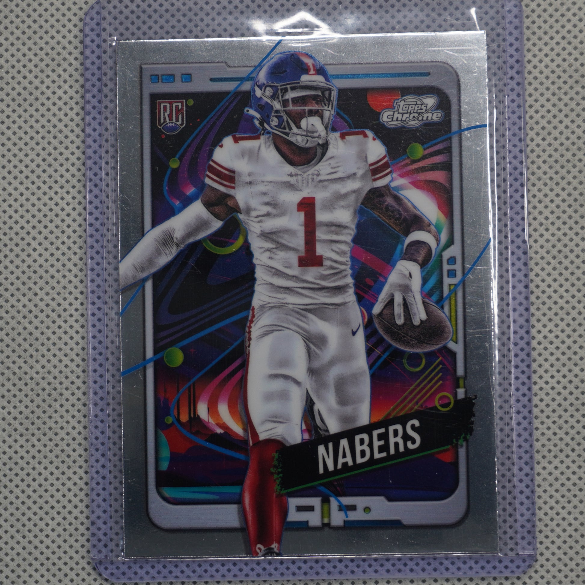 2024 Topps Chrome Cosmic #167 Malik Nabers New York Giants RC