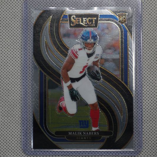2024 Panini Select #116 Malik Nabers New York Giants RC